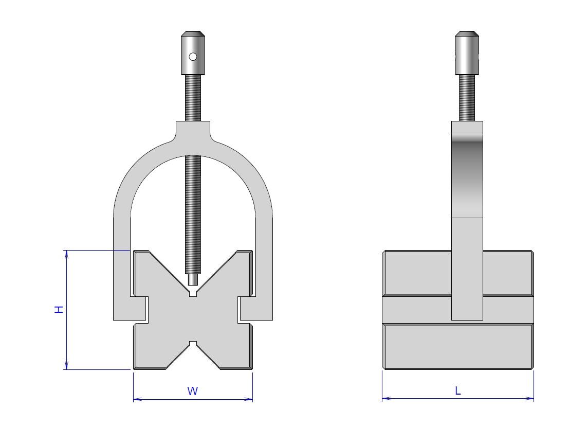 VBlock with clamp Novoutils