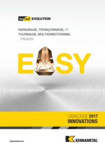 Outil rainurage, tronçonnage Kennametal, outil perçage, outil coupant, innovation 2017